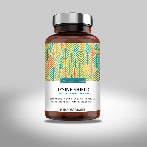 Leaf packaging with the title 'Lysine Shield Contest Entry'