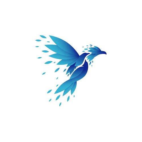 Bird logo with the title 'Memorable Logomark for Clique Group'