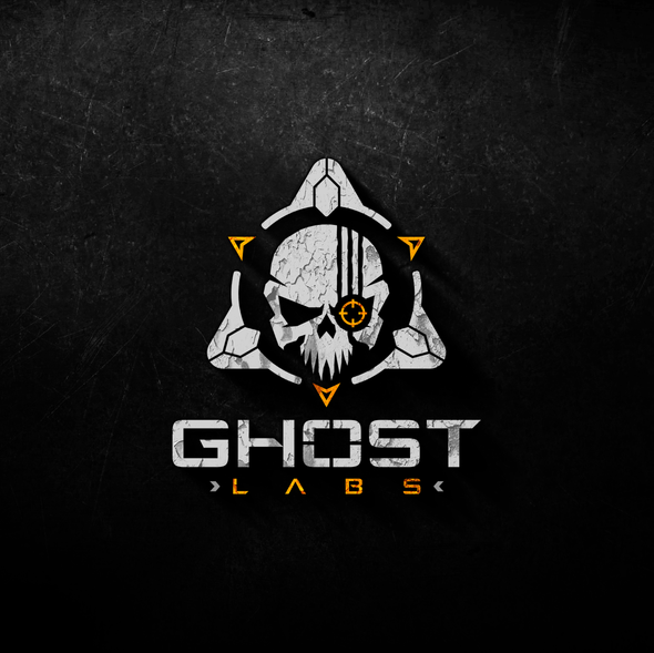 Crosshair logo with the title 'Logo design for Ghost Labs'