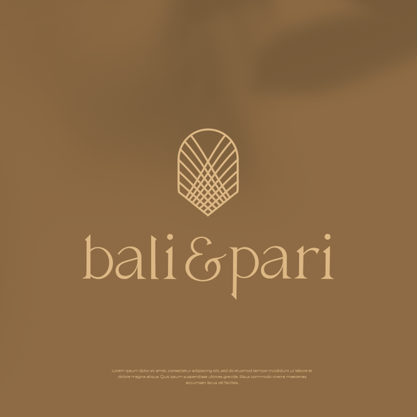 Store design with the title 'Elegant logo design with a custom made typography  for a rattan furniture store'