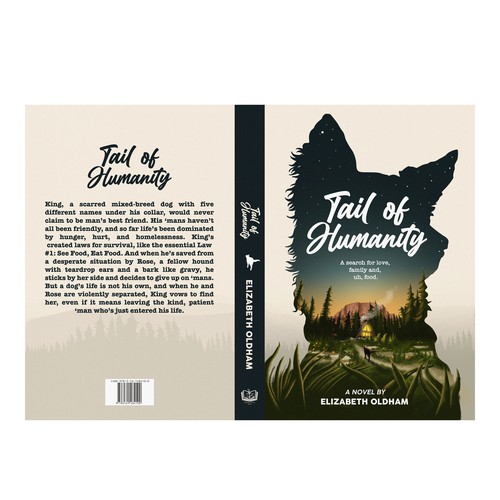 Dog book cover with the title 'book cover'