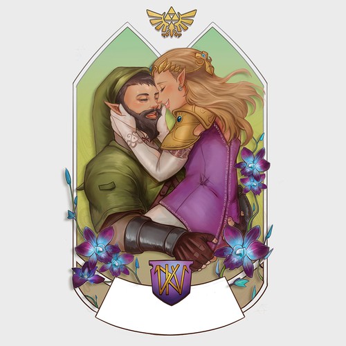 Orchid design with the title 'Videogame Inspired Wedding design'