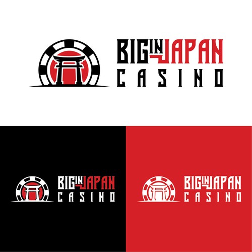 Las Vegas logo with the title 'BigInJapan Casino Logo'