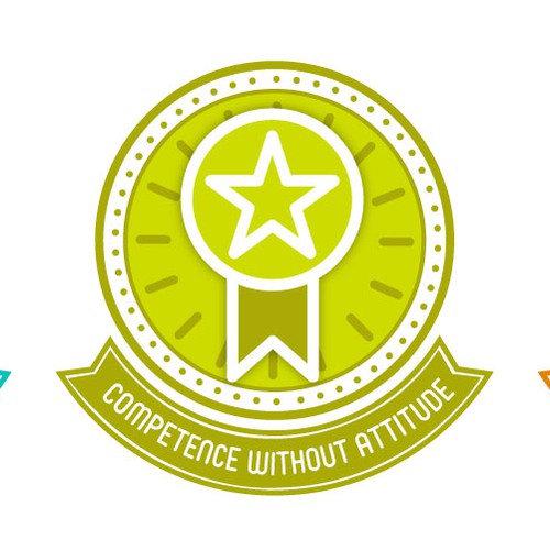 Office space design with the title 'Set of Custom Medals for an Office'