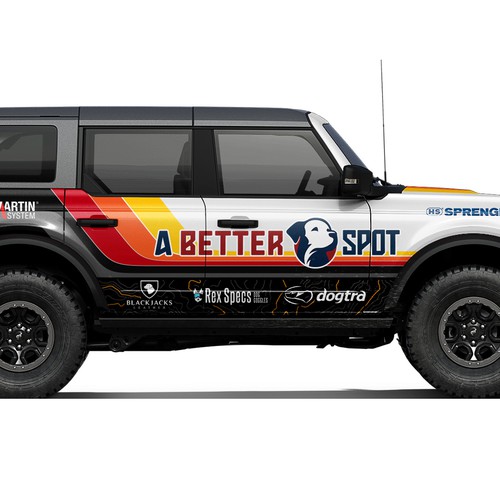 Trophy design with the title 'Ford Bronco Raptor Wrap Design'