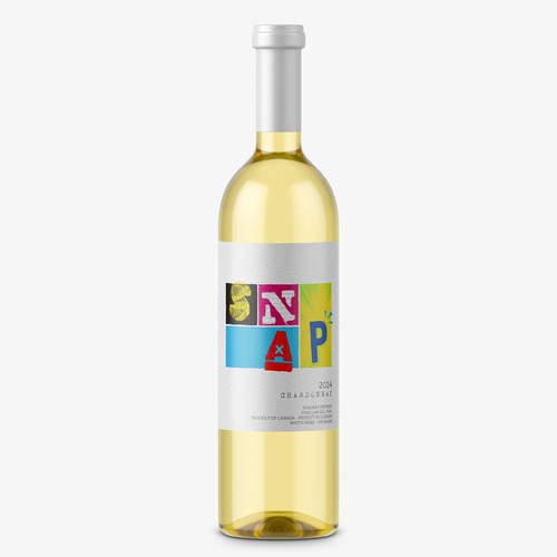 Youthful design with the title 'Snap Wine'