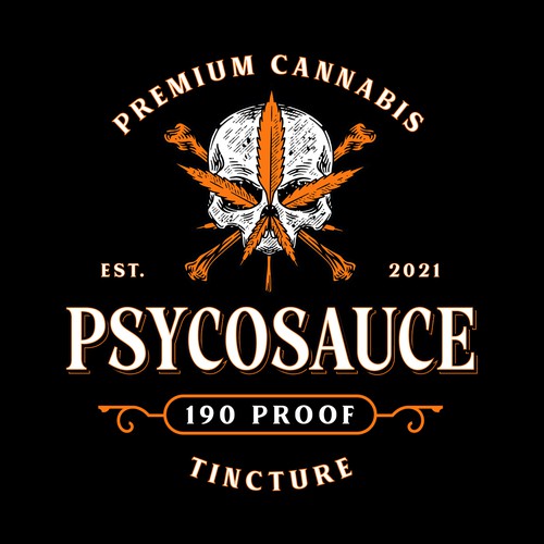 Skull logo with the title 'PsycoSauce'