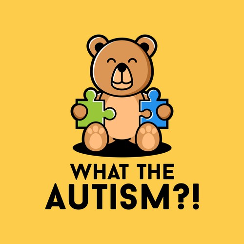 Autism design with the title 'Podcast logo'