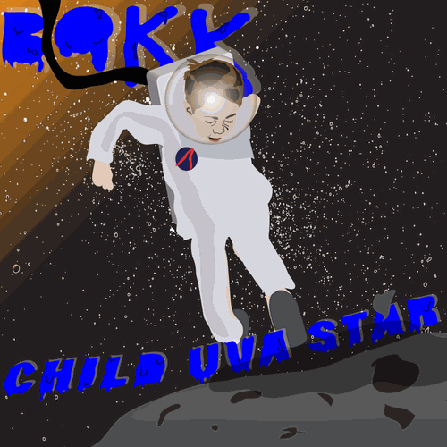 Sun artwork with the title 'Album Illustration Design'