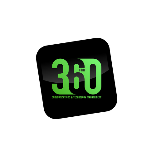 Network brand with the title 'Communications and Technology Management Logo'