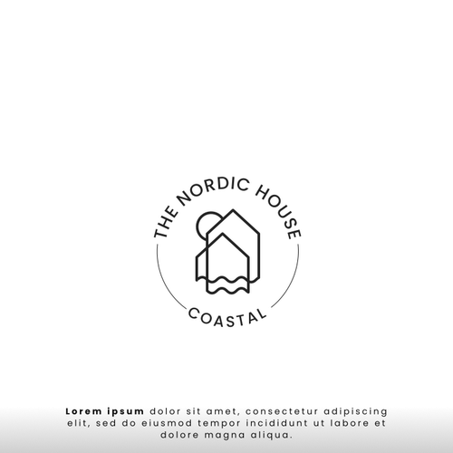 Scandinavian logo with the title 'Scandinavian House Logo'