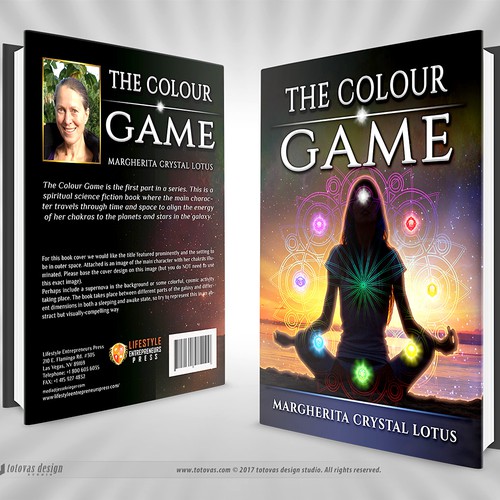 Yoga book cover with the title 'The Colour Game'