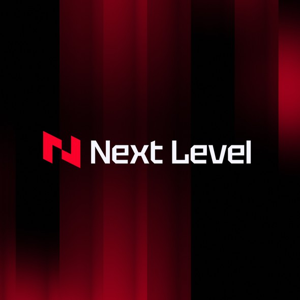 Minimalist brand with the title 'Next Level — Brand Identity Design'