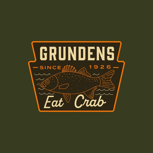 Hat design with the title 'Grundens Badge'
