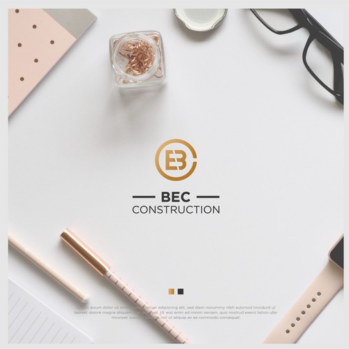 Adobe templates logo with the title 'BEC Construction'
