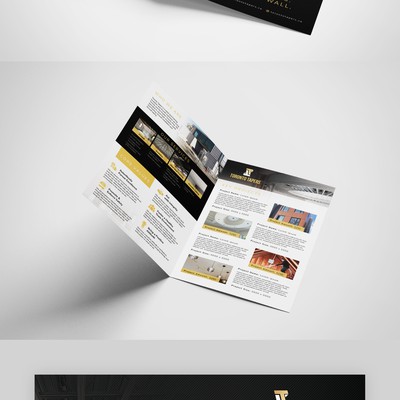 Construction Company Portfolio of Work Marketing Brochure