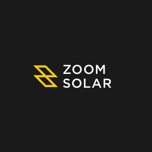 Solar energy design with the title 'Logo for Zoom Solar'