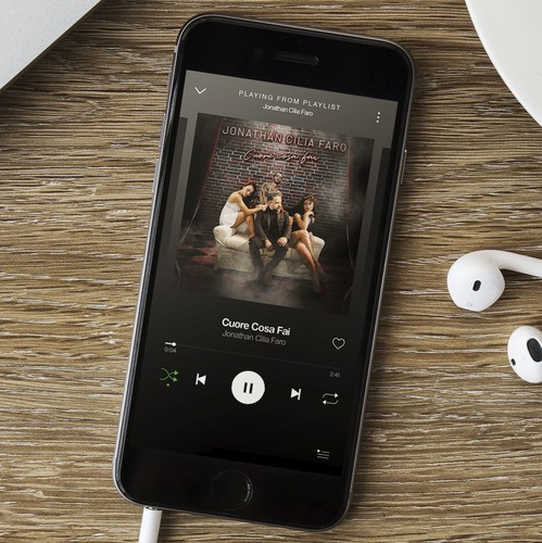 Sensual design with the title 'Romantic Pop Song Artwork'