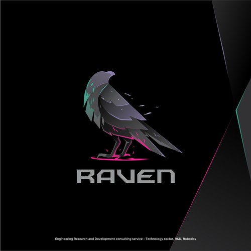 Gradient brand with the title 'Raven'