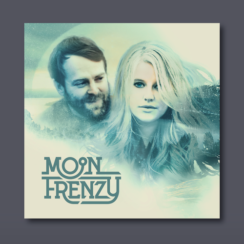 Artwork illustration with the title 'Album Cover Design for "Moon Frenzy"'