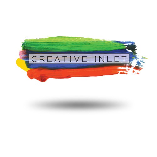 Splash logo with the title 'Organic splash logo for a sip-and-paint course'