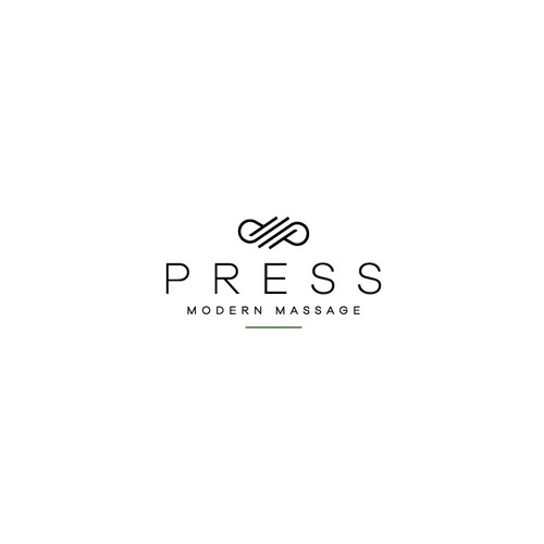 Press logo with the title 'Press Modern Massage'