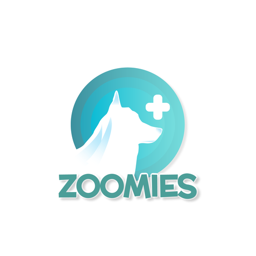 Rehab logo with the title 'Zoomies Rehab Playful Design'