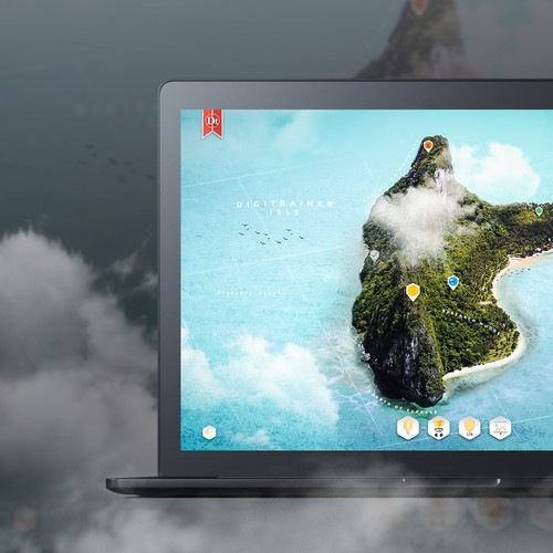 Icon website with the title 'Treasure Island Learning Platform'