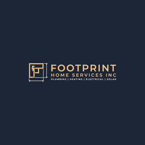 Service brand with the title 'Simple and catchy logo for Footprint Home Services Inc'