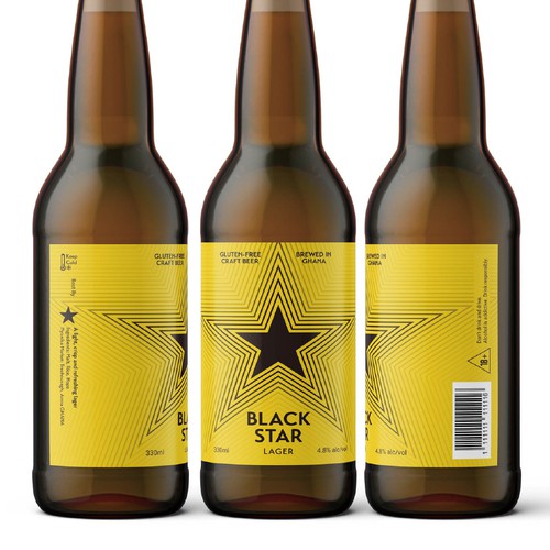 Craft beer design with the title 'Beer Label for Ghanian Craft Beer'