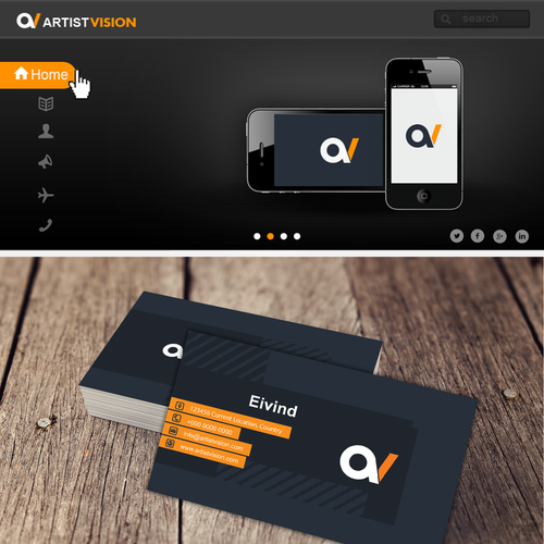 Vision design with the title 'Artist Vision'