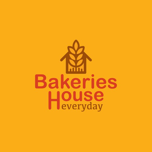 Warm logo with the title 'Simple logo for Bakery'
