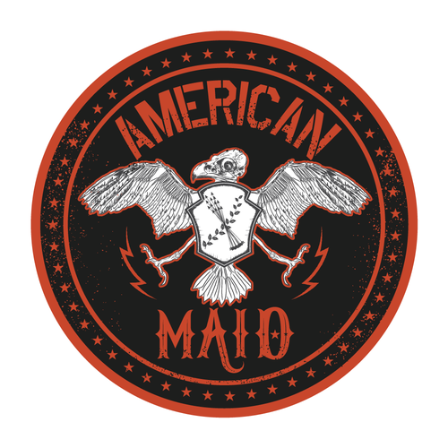 Seal design with the title 'New killer logo for high-energy female-fronted alternative rock biker touring band'