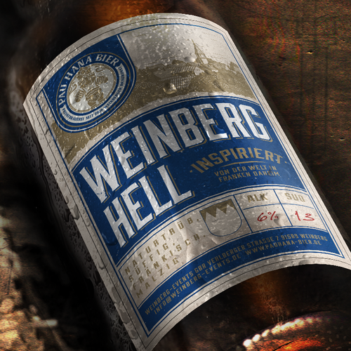 Logo label with the title 'craft brewery beer label'