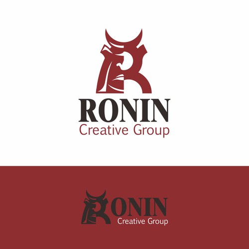 Samurai logo with the title 'RONIN creative group'