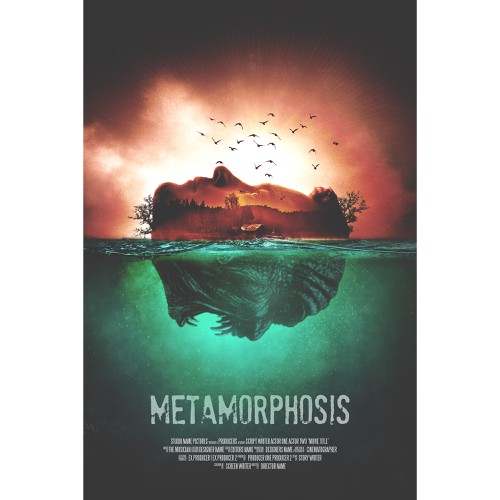 Horror design with the title ''Metamorphosis' movie poster'