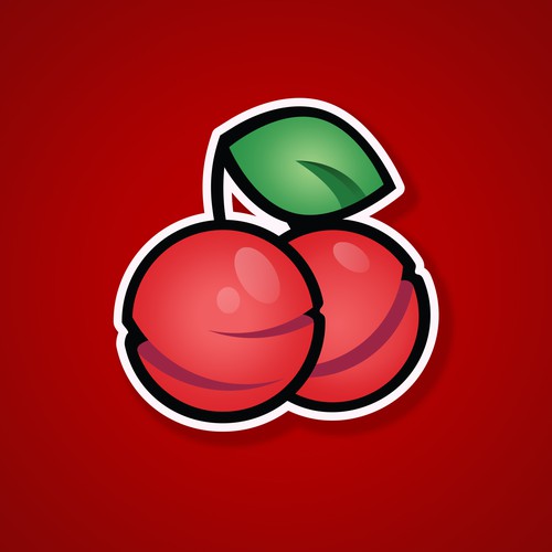 Cherry logo with the title 'Cherry logo for the game app'