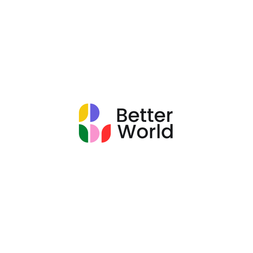 B logo with the title 'better world'