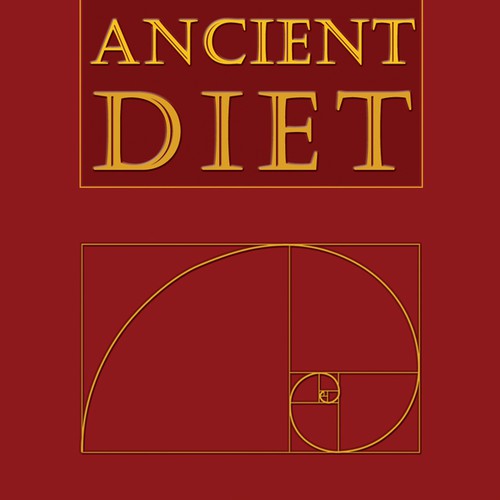 Diet book cover with the title 'Book cover design for a new diet'