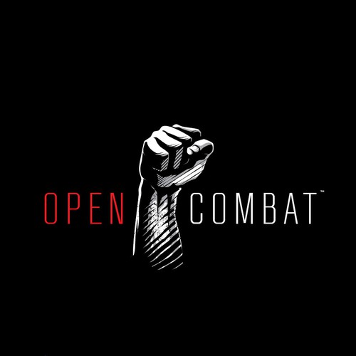 Martial arts logo with the title 'OPENCOMBAT'