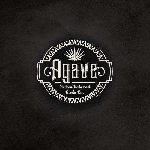 Agave design with the title 'Logo for Mexican Restaurant'