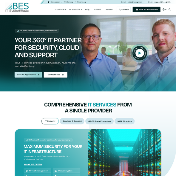 Figma design with the title 'Bold Custom Website design for Financial company'