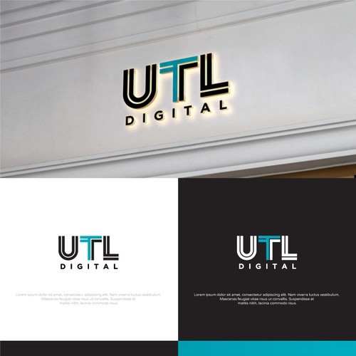 Digital marketing logo with the title 'UTL Digital'