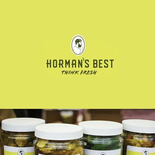 Pickle design with the title 'Sales sheet design for Horman's Pickle'
