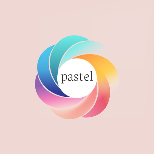 Pastel design with the title 'logo fop pastel!'