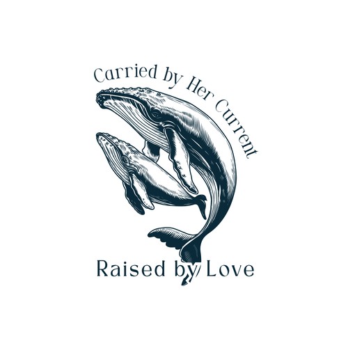 Engraving t-shirt with the title 'Whale vintage, Hand-drawn classic T Shirt design'