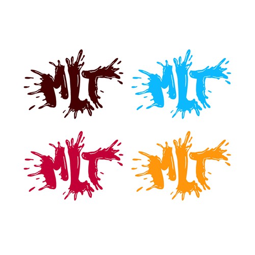 Splash logo with the title 'MLT chocolate logo'