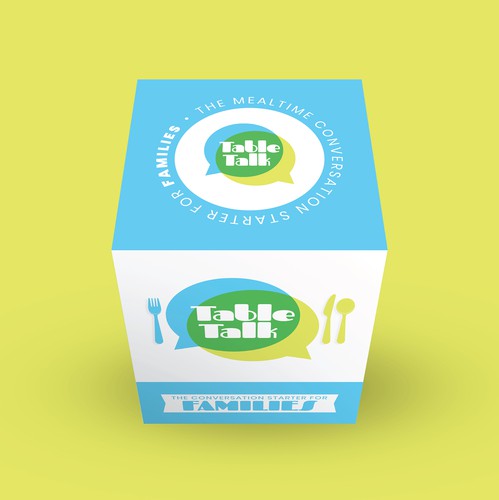 Identity packaging with the title 'Logo and Packaging for Conversation Cards'