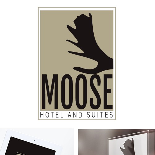 Hotel logo with the title 'Moose Hotel and Suites Logo'