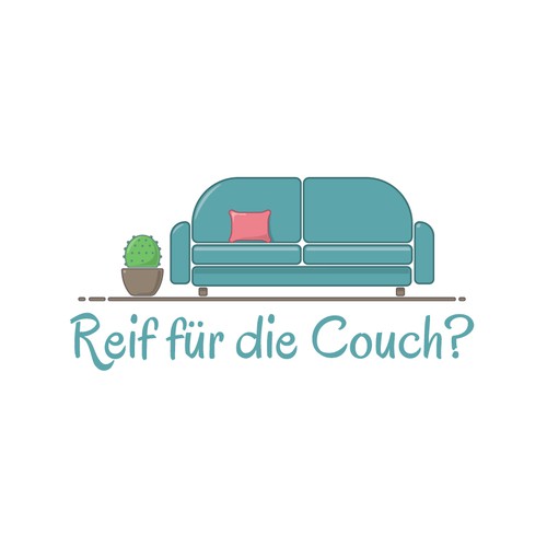 Couch design with the title 'Reif für die Couch? (Ready for the couch?)'